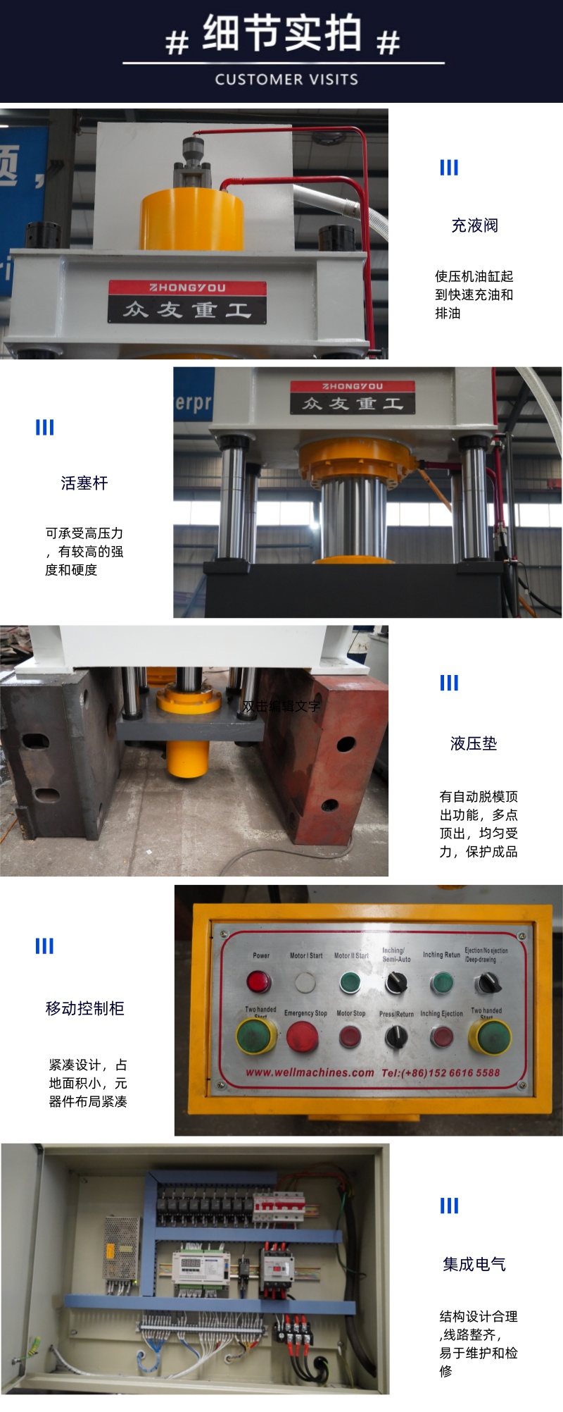 315噸金屬成型液壓機 拉伸成型壓力機 315T拉伸機細節